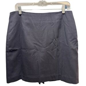 Banana Republic Navy Blue Stripped Skirt | Petite